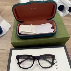 NIB Authentic Gucci Black Eyeglasses UNISEX
